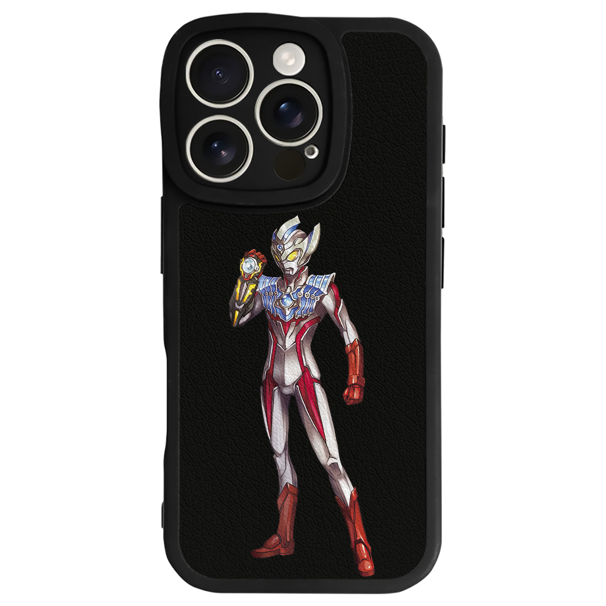 （画像用） ウルトラマン Ultraman 【iPhone 16シリーズ対応】シリコンスマホケース（レザー調） 材質：シリコン